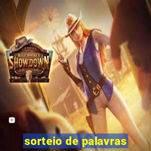 sorteio de palavras